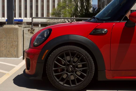 wheels are not curb-rashed the plasti dip is peeling.