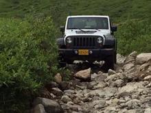 diff lock on the rubicon pays off...stock though