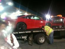 tow truck driver, noticing all under car mods, then looks back at me while im hoping he doesnt tell cop.. lol thankfully he didnt.
