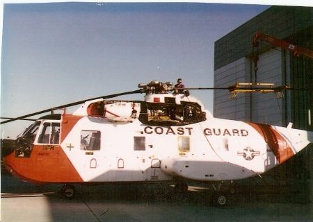 Vincenns (?) Indiana, I'm on top next to the prop. blade, we were trying to get them balanced after we built it from basically nothing. It's an HH-3 Coast Guard chopper, that was later transported to a kids museum.