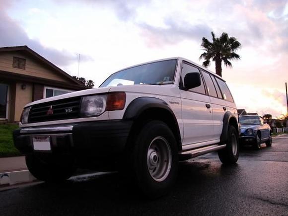 1994 Montero with Bushwacker overfenders, Aira Works running boards, and Welding Racing Wheels.  I am selling the Welds so I can put on my Watanabe 8 spokes.