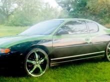 Friend's sister posing alongside The Green Hornet.