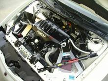 Polished Stainless Steel Battery, Fuse Box, Alternator &amp; Belt, Air Duct, Brake Fluid Reservoir, and Cruise Control Module Covers By "Corvette Stainless Creations".