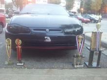 Interrupting the Dodge NASCAR with my collection of medals and trophies...