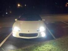 At night.