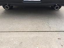 2.5 inch inlet and 3 inch outlet tips