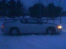 In the snow