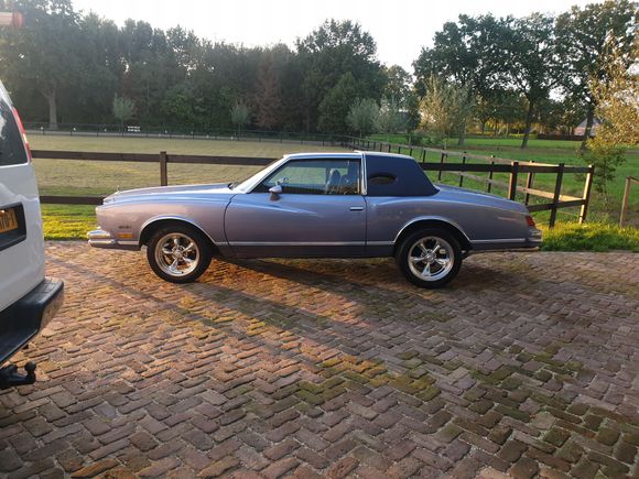 1980 monte carlo build in canada 
original deliverd in The Netherlands
Engine an 1971 camaro 350 rebuilt
Posirear
th 350
floor shifter and bucket seats
first things i'm gonna do is lower the car