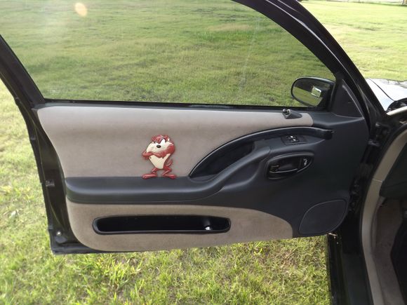 the door panel I took out the old interior and put in Leather.  