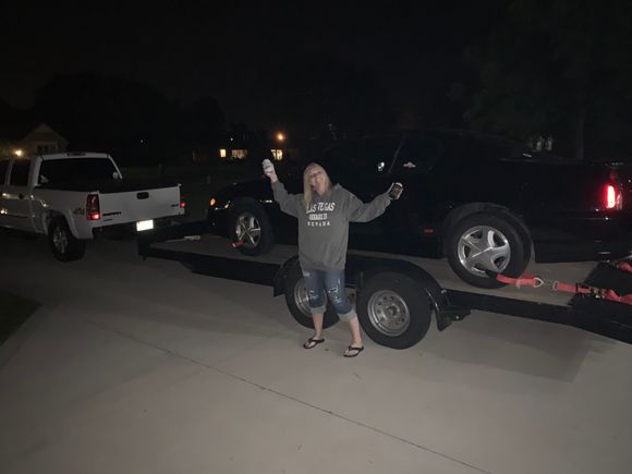 Finally home. The wife is glad to be out of truck.