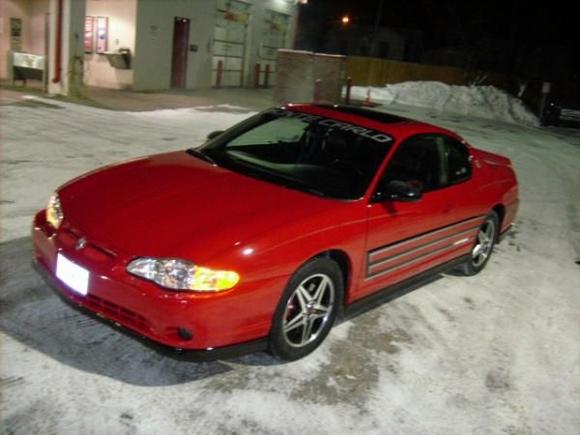 Fresh out of the car wash (roads were dry though) or frozen.