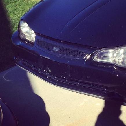 SLP grille before i put on chevy emblem and before plate filler