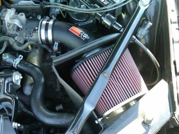 The new K&amp;N Air Intake installed 10/09