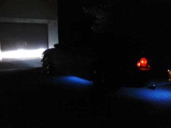 Blue LED underglow and 12000K HIDs