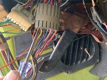 I was able to check what I’m assuming is the orange wire which starts out as yellow on ignition switch side and nothing there when key turned to start position 
Everything else on this connector lit up on run position with the exception of a black ground wire that again starts at ignition switch