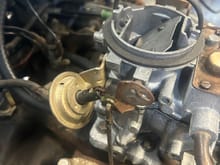 Here is the other side of the carb.  Does this look correct?  Also this Holley carb does not have mixture screws at the front?  Is this common?  The issue I’m having is that it idles fine but when you hit the gas it bogs down, sometimes even does before it produces power.  Can’t seem to figure it out.  
