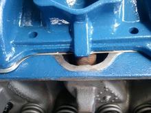 not sure if this is supposed to be exposed on the heads. This is a 413 engine and I have 383 heads.