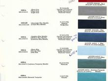 Paint Colors Chrysler 1962