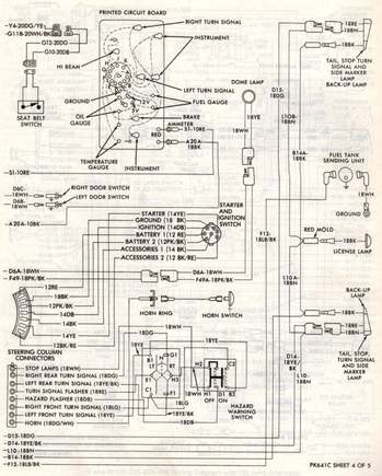 The only diagram I could find with accurate ignition switch wiring colors.