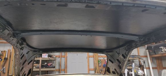 Interior roof rust prevention applied