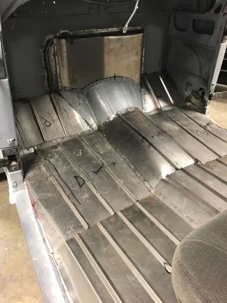 it needed a total floor replacement. Panels weren't available so I made these