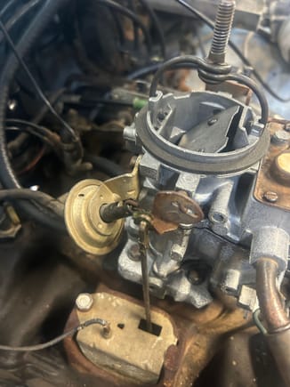 Here is the other side of the carb.  Does this look correct?  Also this Holley carb does not have mixture screws at the front?  Is this common?  The issue I’m having is that it idles fine but when you hit the gas it bogs down, sometimes even does before it produces power.  Can’t seem to figure it out.  
