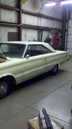 At my friends garage - he needed a laugh