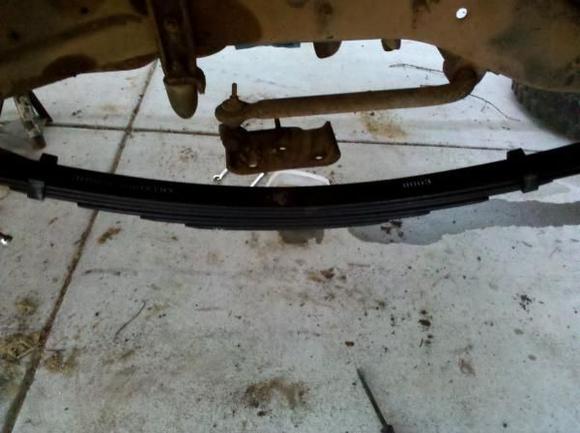 new lifted spring on passenger side