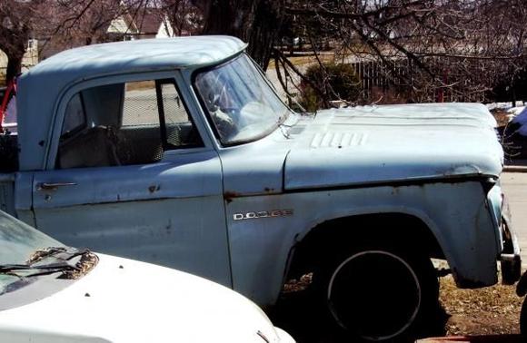 Not much can be said for the front half of the truck. It looks O.K, but it's got 2 inches of lead body filler underneath the paint &amp; is rusted out beyond repair. The cab mounts are rusted off as well, so the cab was basically held on by rust &amp; gravity.
