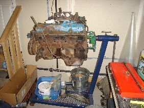 My homade engine stand seems to be standing up ok!