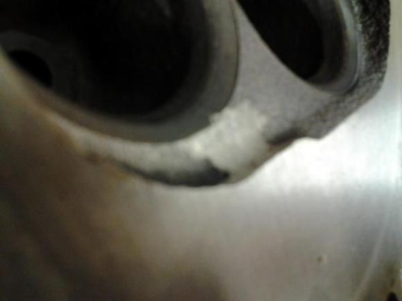 Ground out a hideous chunk of iron in one of the combustion chambers.