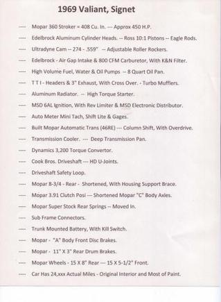 69 VALIANT - Signet
