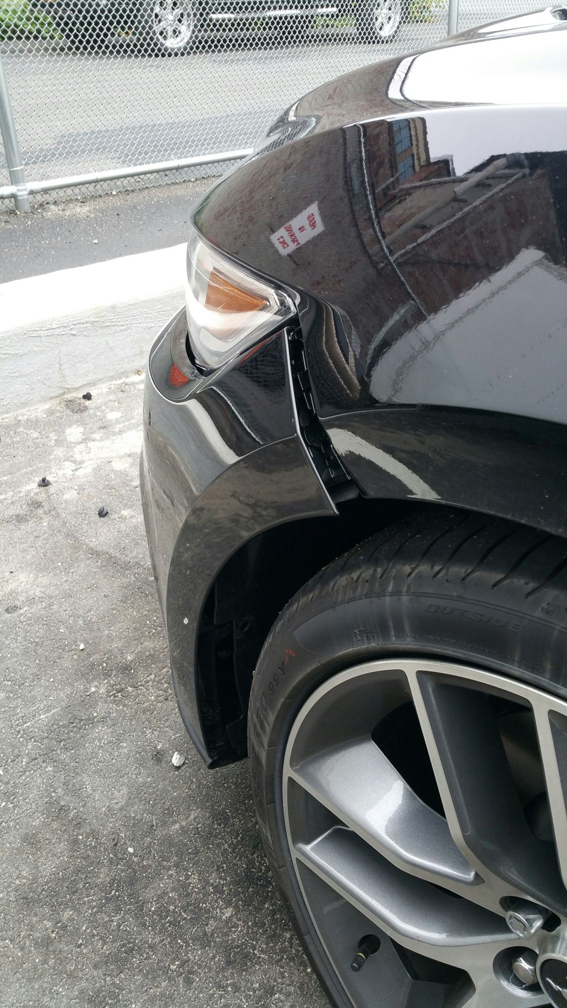 2016 GT Premium front bumper popped out on both sides