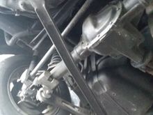 Driver side brace on car