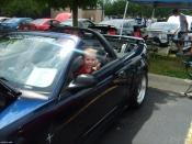zach in mustang at cdc meet and greet