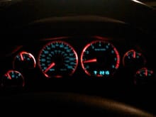 Gauges with Chrome Rings (at night)