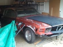 what the car looked like when I brought it home. Needs lots of work but that is fine with me. I love restoring old cars!