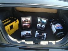 trunk setup for the car show