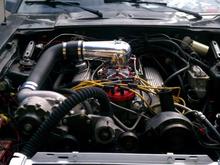 After Vortech Installation. Don't mind the terrible radiator hose!