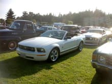 Forming up for the 2012 Sleepy Hollow Rod Run, Sechelt BC.