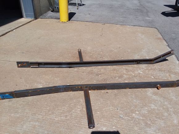 Before picture, channel steel so they don't rust out again and powdercoated to make sure!