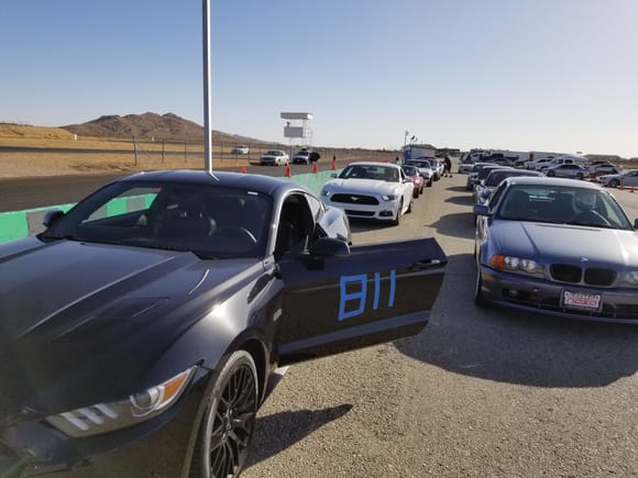 First Track Day. Streets of Willow. Sons white GT behind mine.
