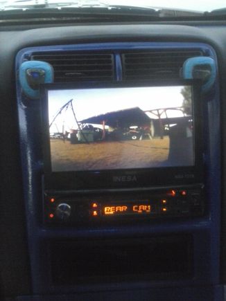 Front licence plate cam. Just because I can. I upgraded all speakers as well as the head unit. Installed an amp and subwoofer