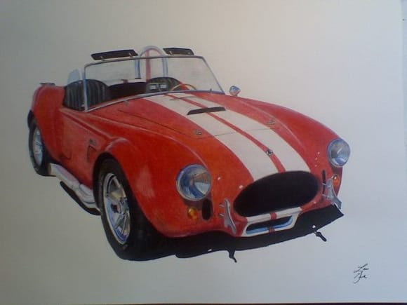 Another Drawing...this one of a Shelby Kit car.