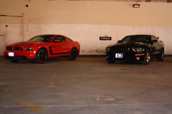Friend's BOSS and my Shelby GT500