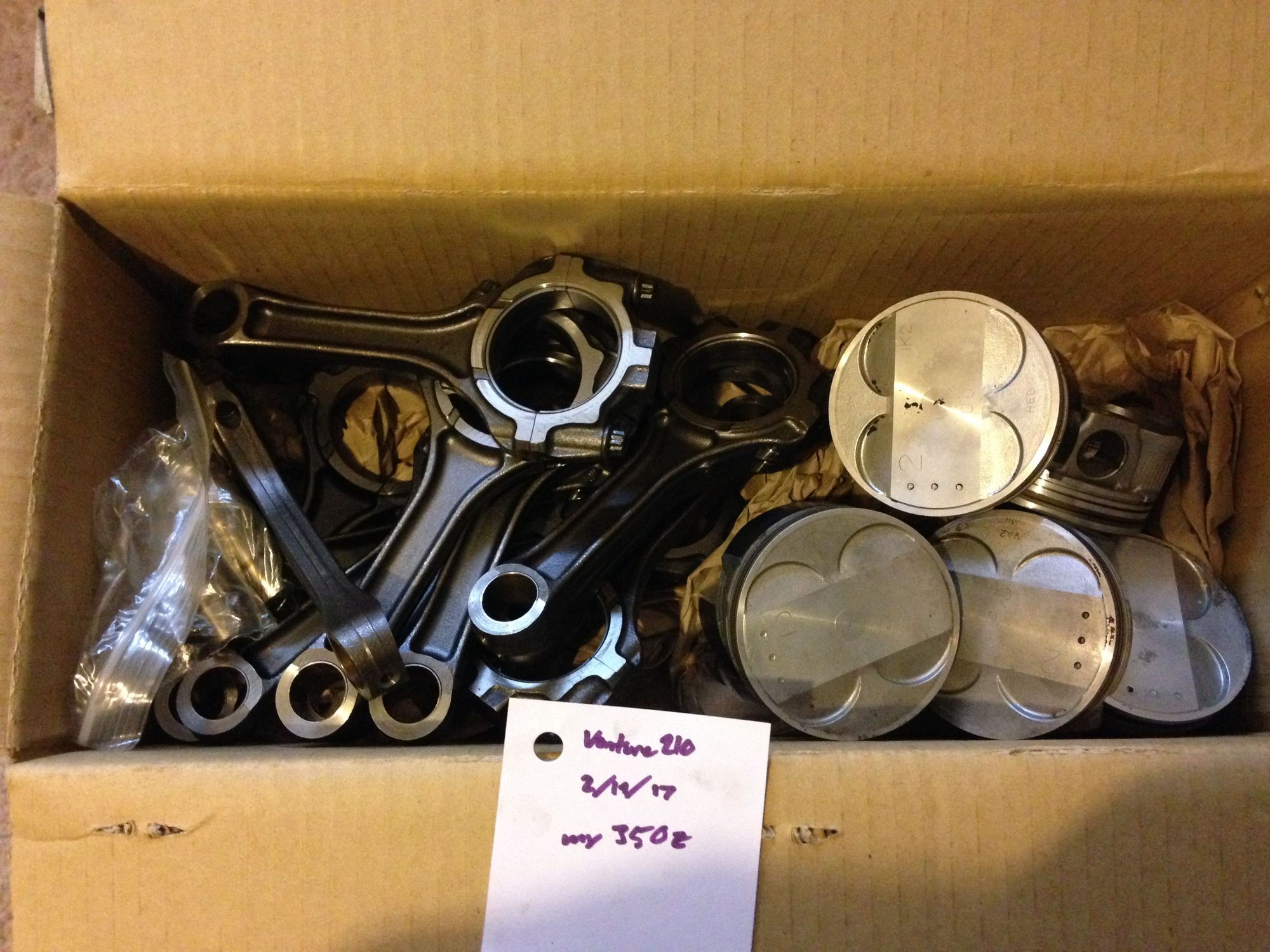 OEM [FS] vq35hr crankshaft, rods, and pistons Nissan