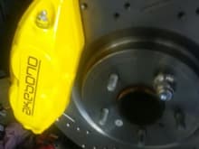 did brake upgrade with 370z calipers that i powder coated