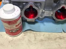 I use red tooler’s die in between grits of abrasive scuff pad to ensure I full remove the previous grit
