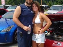 me wifey an the car