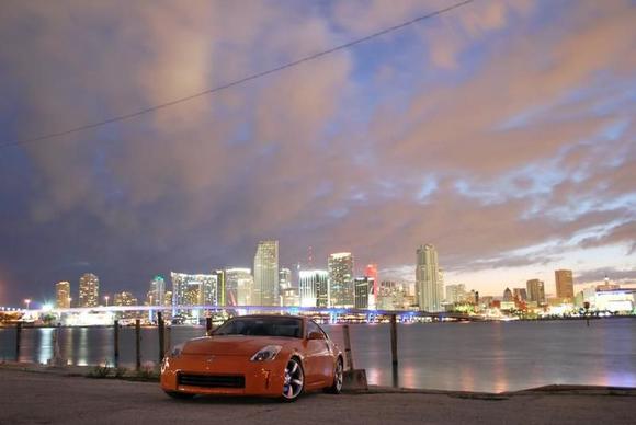 Miami's skyline, testing the new camera
